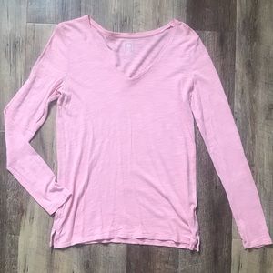 GAP The Relaxed Tee V-Neck Pink